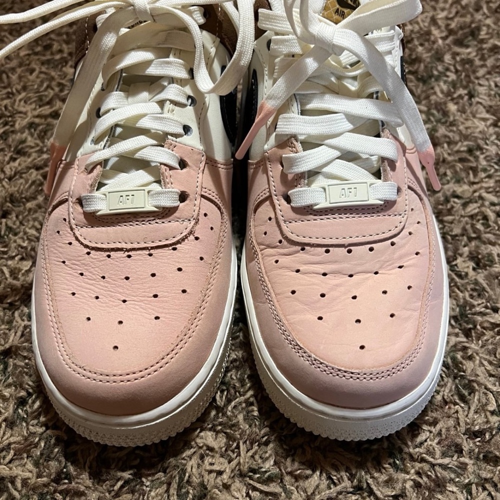 Nike Pink and White Sneakers